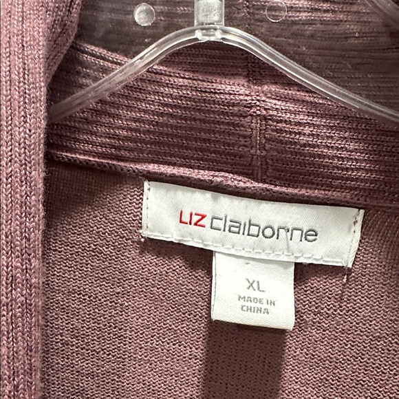 Liz Claiborne Mauve Cardigan NWOT size XL - Picture 2 of 3